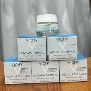 5x15ml Vichy AQUALIA THERMAL Rehydrating Rich Cream